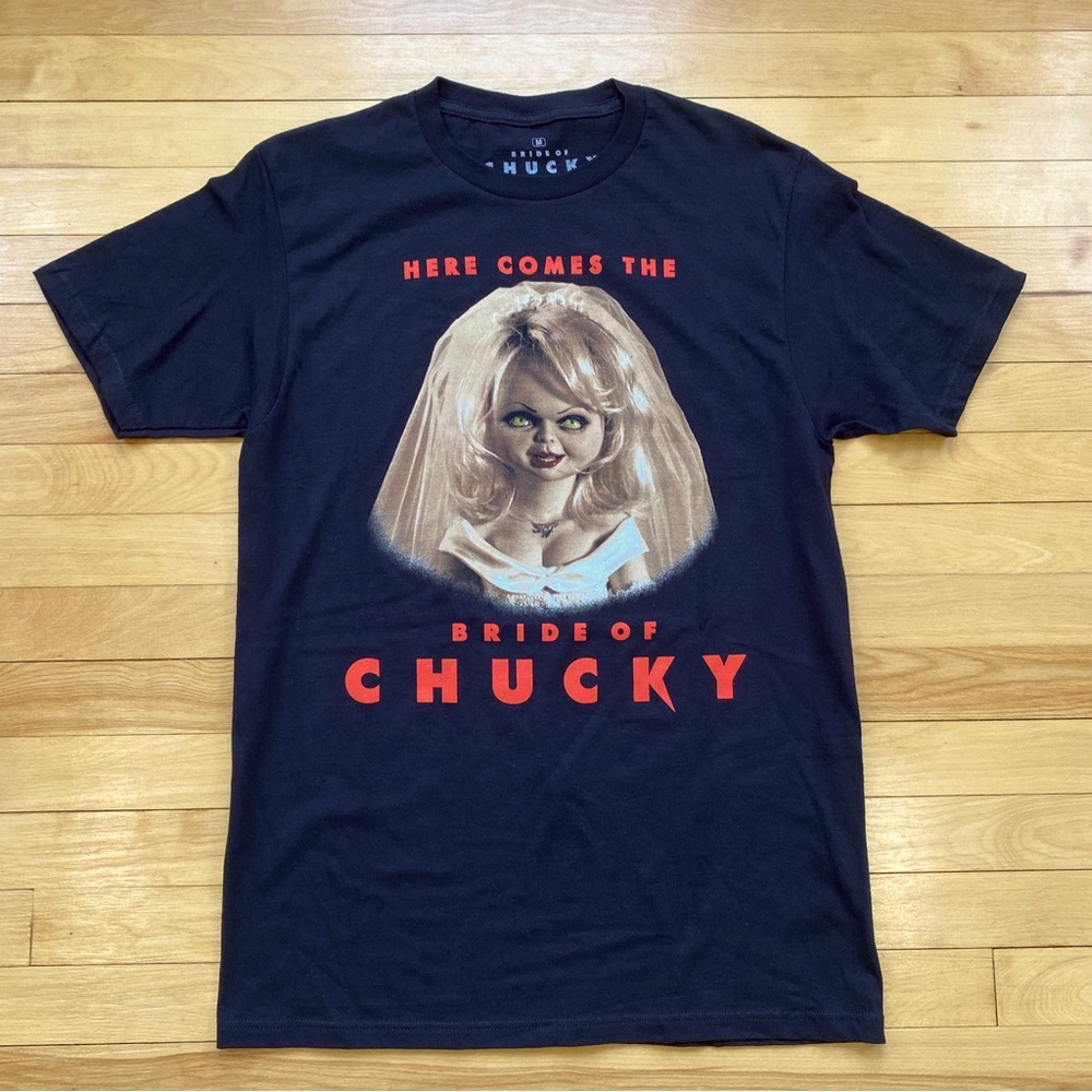 Bride of Chucky Shirt Men’s Size Medium Short Sleeve Black Childs Play NWOT